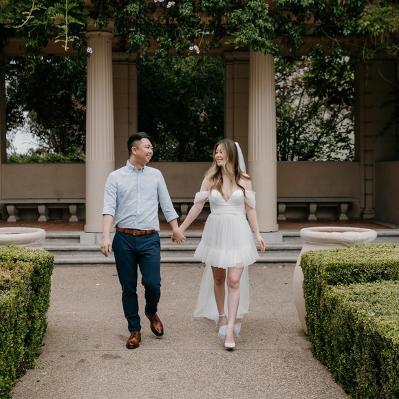 Selfie Leslie Pixi Off-Shoulder Lace-Up Back Mini Dress - Picture 6 of 7